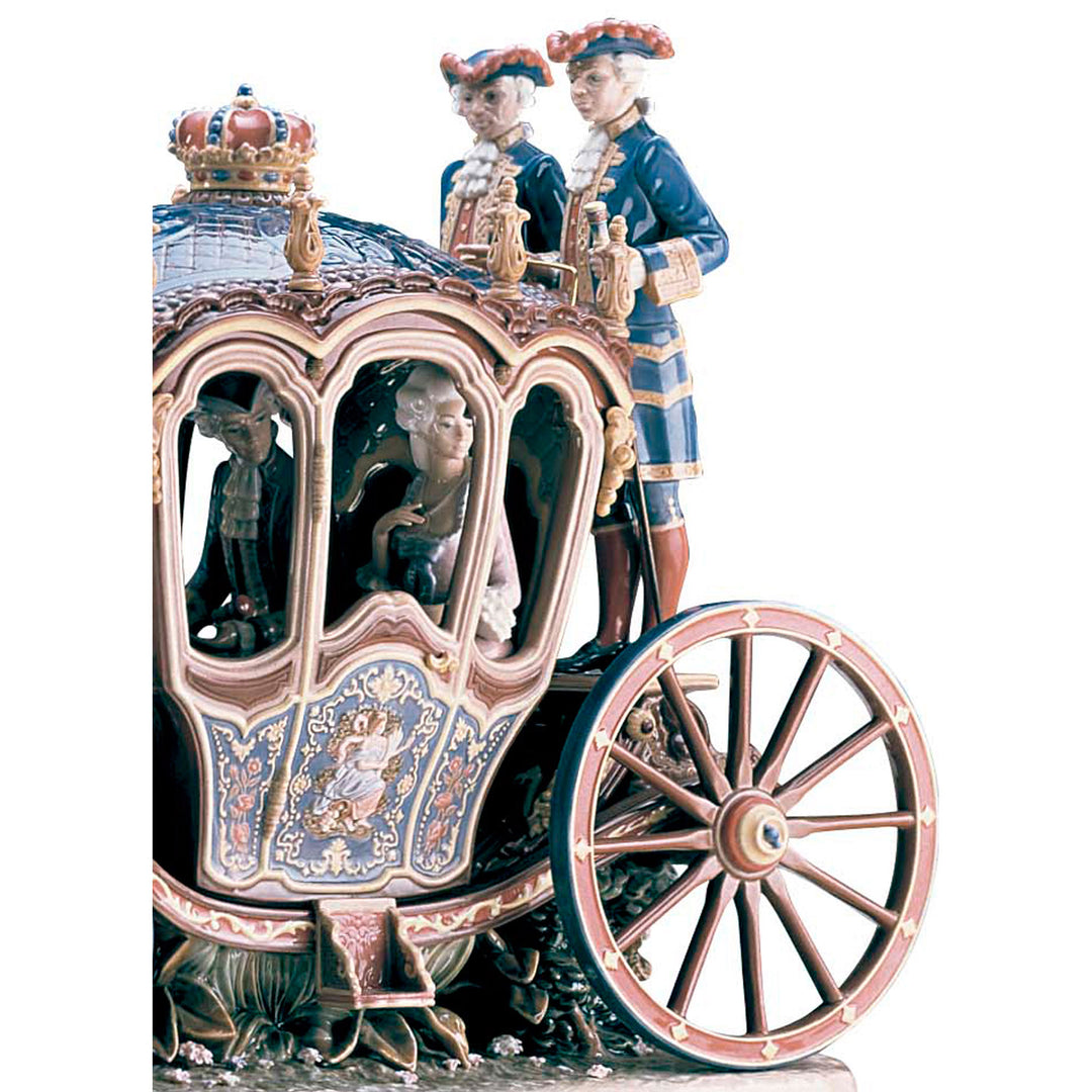 Image 5 Lladro XVIIIth Century Coach Sculpture. Limited Edition - 01001485