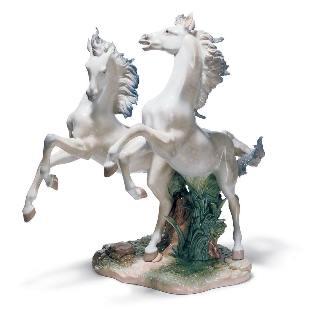 Lladro Free as The Wind Horses Sculpture. Limited Edition - 01001860