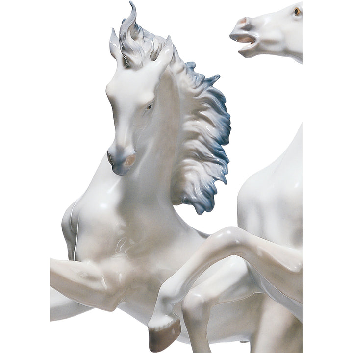 Image 3 Lladro Free as The Wind Horses Sculpture. Limited Edition - 01001860