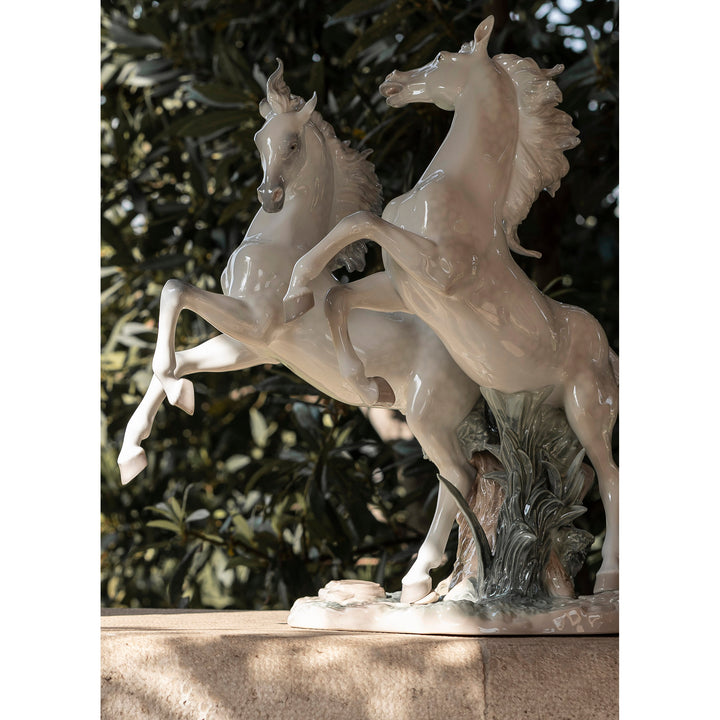 Image 5 Lladro Free as The Wind Horses Sculpture. Limited Edition - 01001860