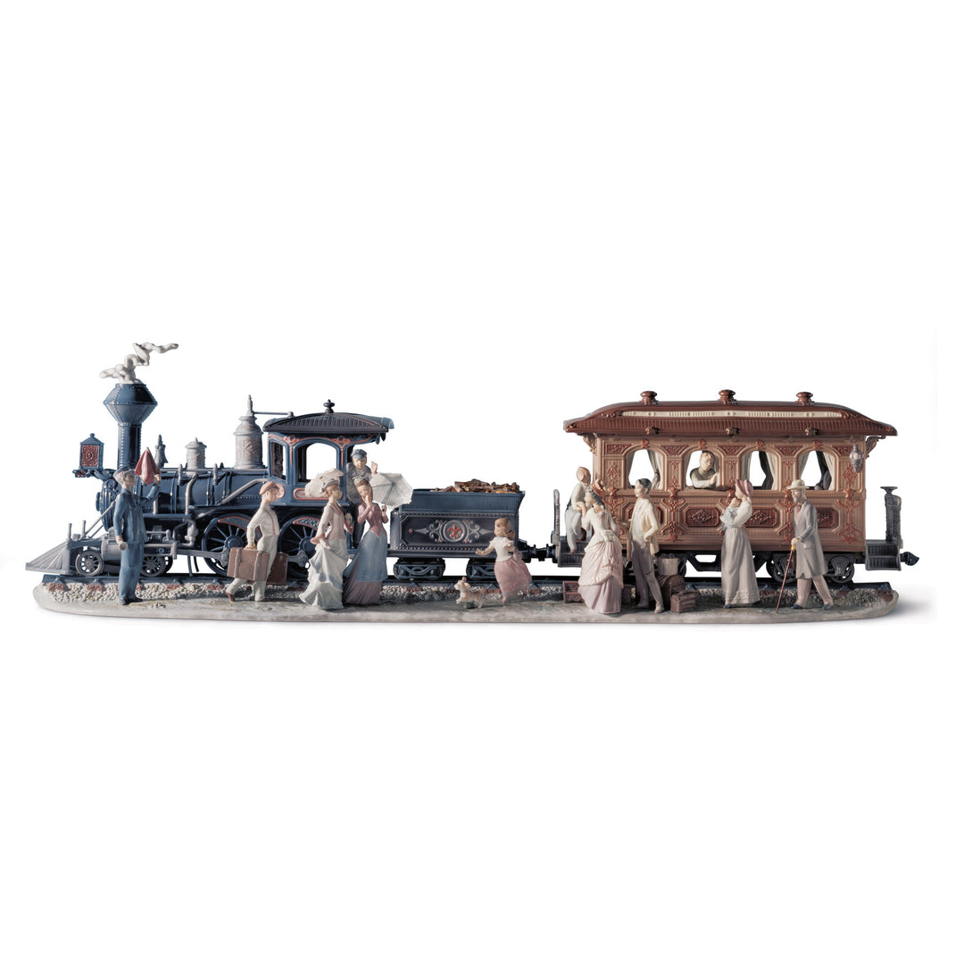 Lladro A Grand Adventure Train Sculpture. Limited Edition - 01001888