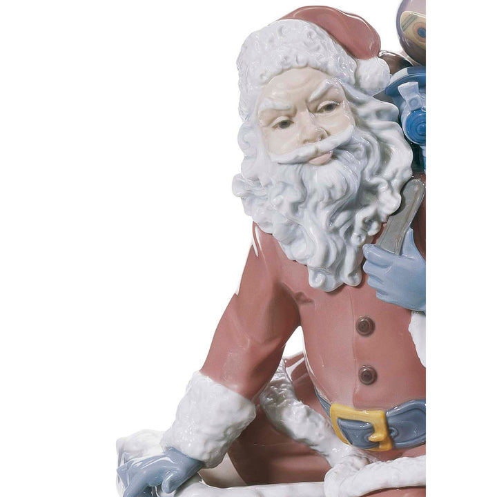 Image 5 Lladro Down The Chimney Santa Figurine. Limited Edition - 01001931