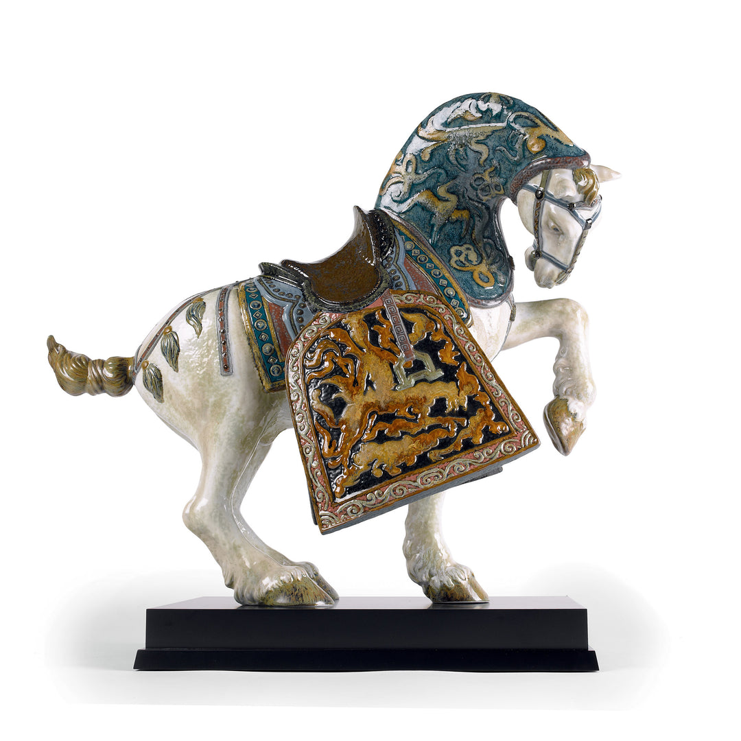 Lladro Oriental Horse Sculpture. Glazed. Limited Edition - 01001943