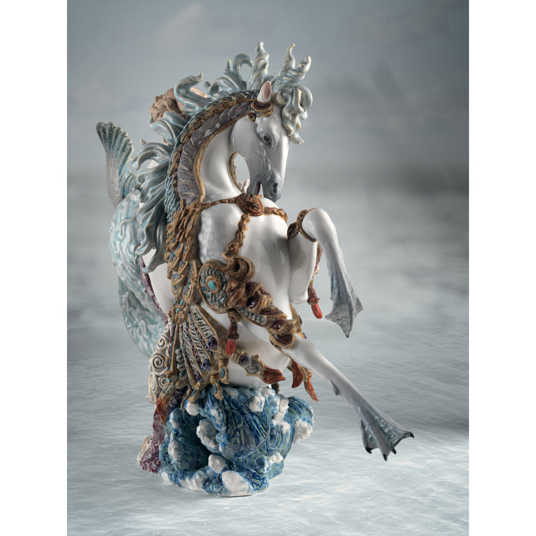 Image 4 Lladro Arion on A Seahorse Sculpture. Limited Edition - 01001948