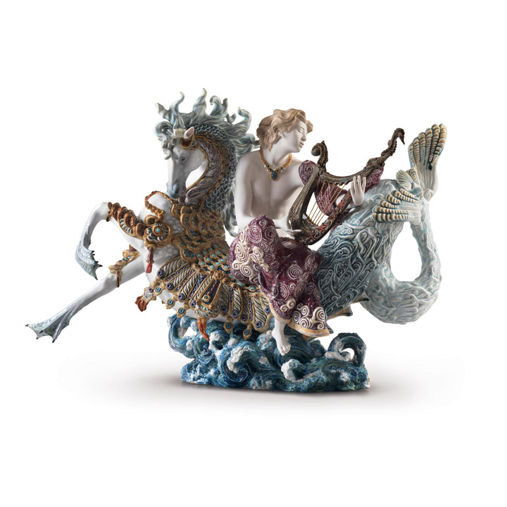 Image 5 Lladro Arion on A Seahorse Sculpture. Limited Edition - 01001948
