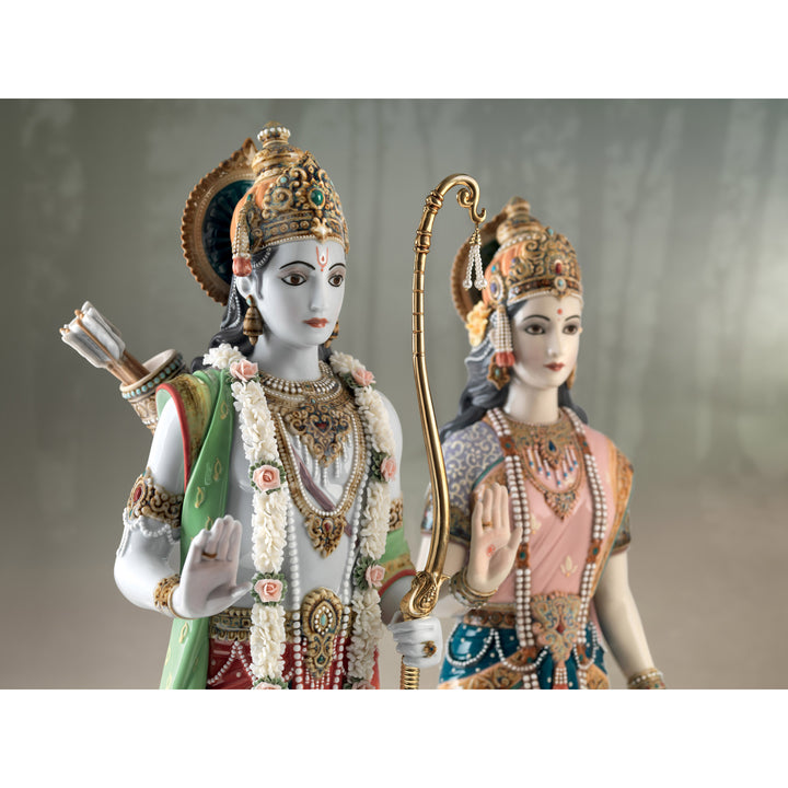 Image 2 Lladro Rama and Sita Sculpture. Limited Edition - 01001963