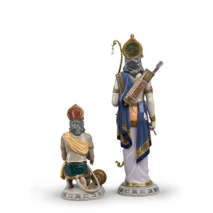 Image 2 Lladro Lakshman and Hanuman Sculpture. Limited Edition - 01001972