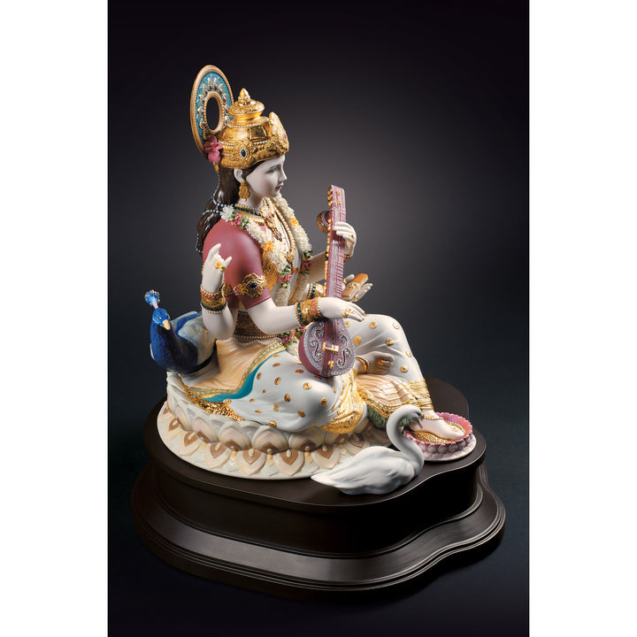 Image 8 Lladro Saraswati Sculpture. Limited Edition - 01001978