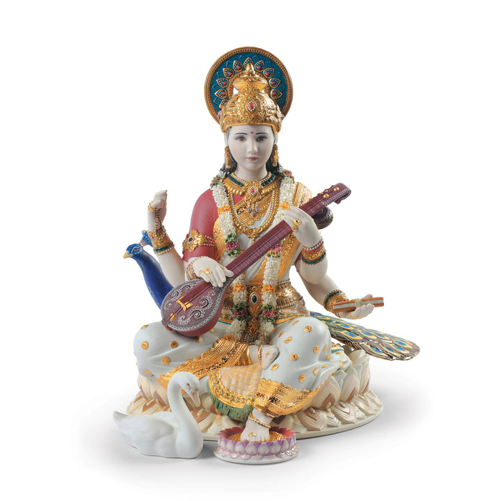 Image 10 Lladro Saraswati Sculpture. Limited Edition - 01001978