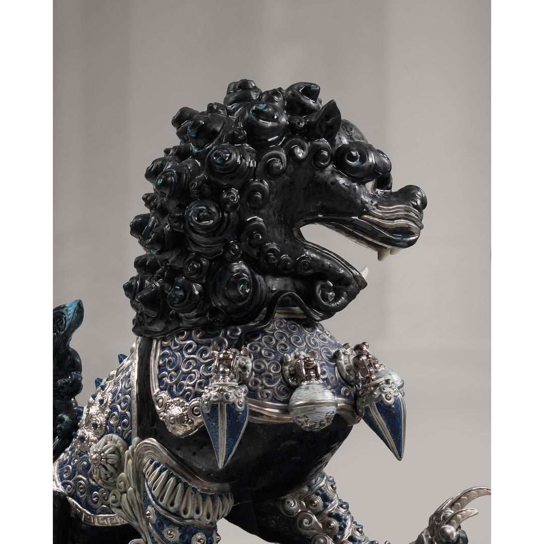 Image 3 Lladro Guardian Lioness Sculpture. Black. Limited Edition - 01001994