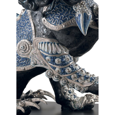 Image 4 Lladro Guardian Lion Sculpture. Black. Limited Edition - 01001995
