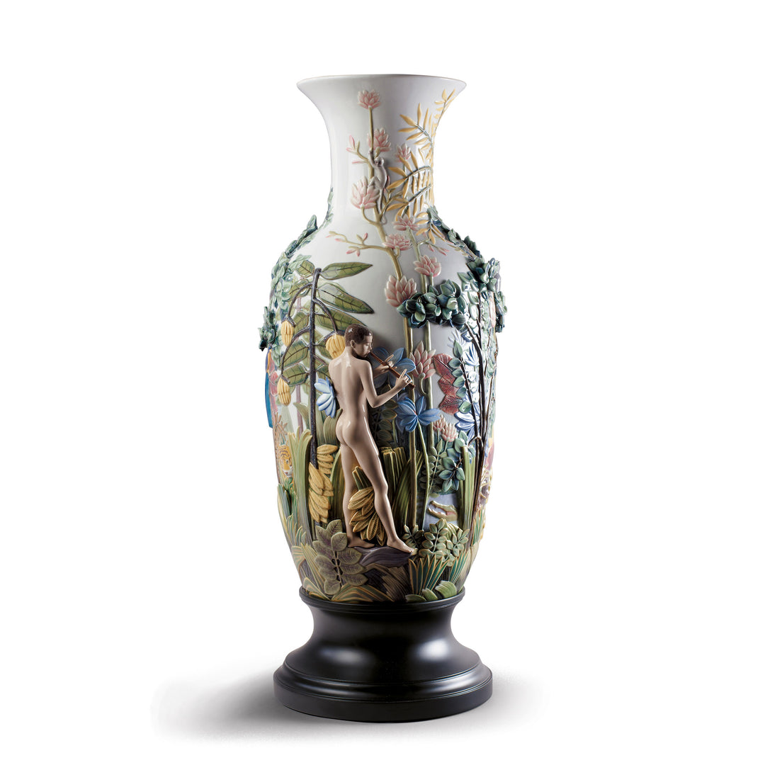 Image 2 Lladro Paradise Vase Sculpture. Limited Edition - 01001997
