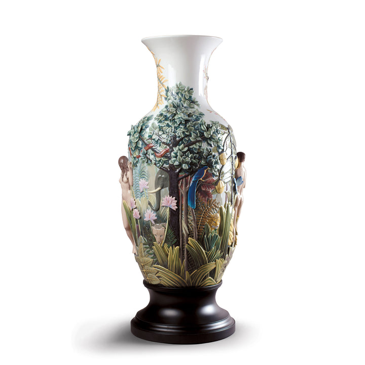 Image 4 Lladro Paradise Vase Sculpture. Limited Edition - 01001997