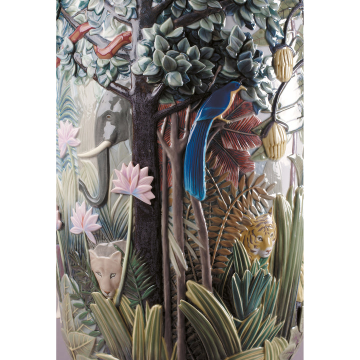 Image 7 Lladro Paradise Vase Sculpture. Limited Edition - 01001997