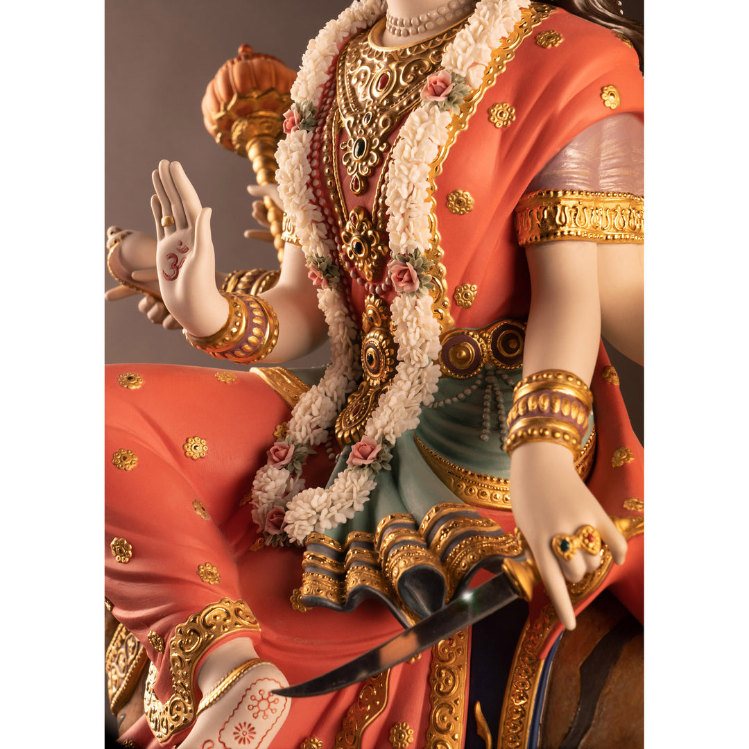 Image 2 Lladro Goddess Durga Sculpture. Limited Edition - 01002021