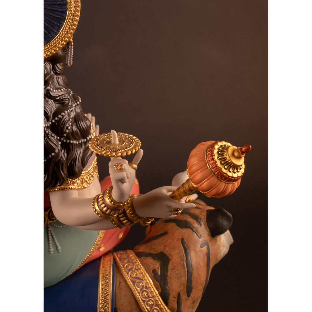 Image 5 Lladro Goddess Durga Sculpture. Limited Edition - 01002021