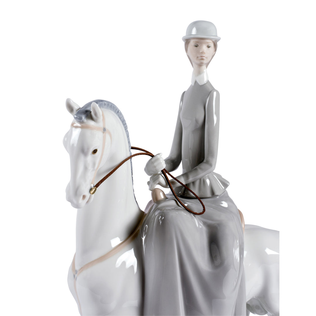 Image 6 Lladro Woman on Horse Figurine - 01004516