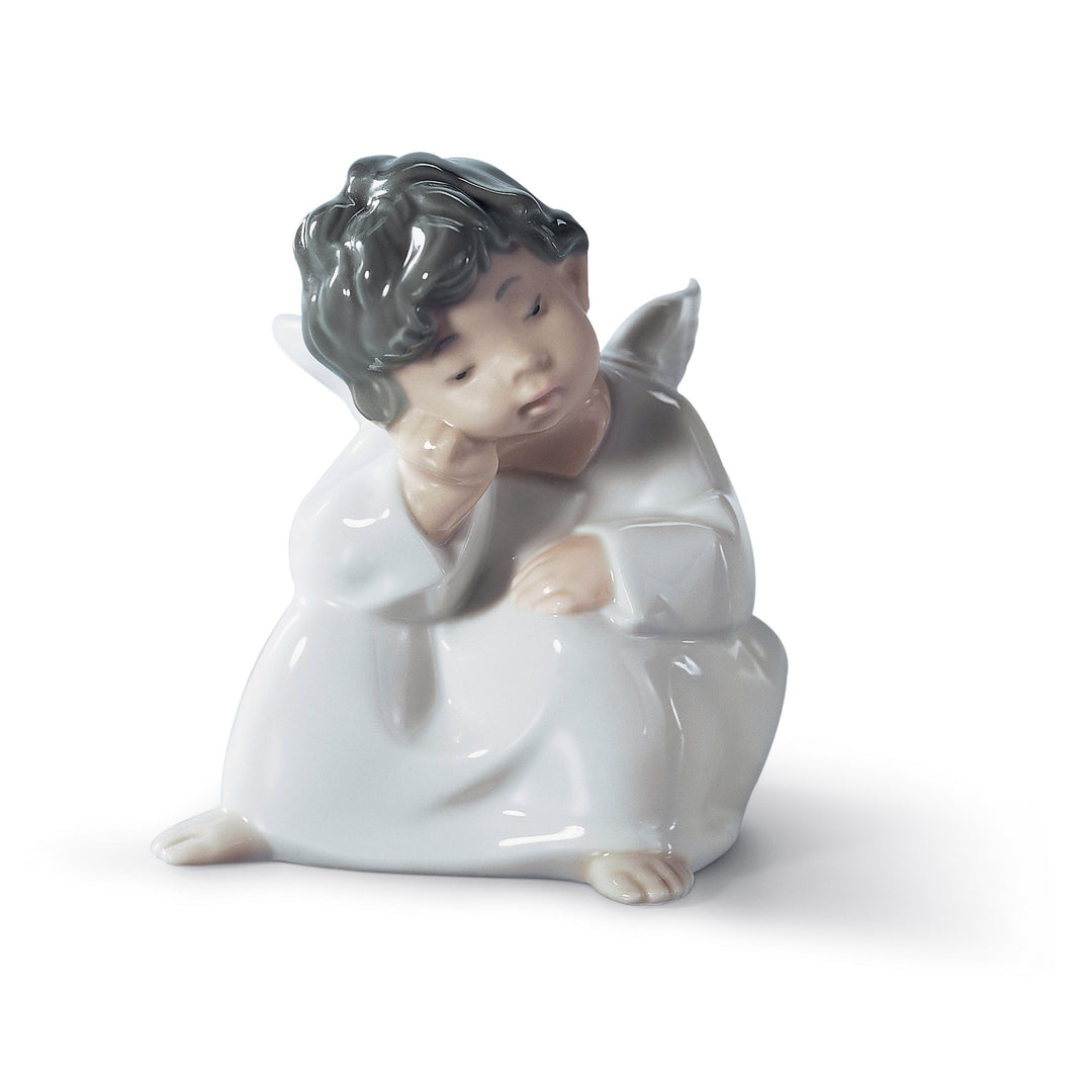 Lladro Angel Thinking Figurine - 01004539