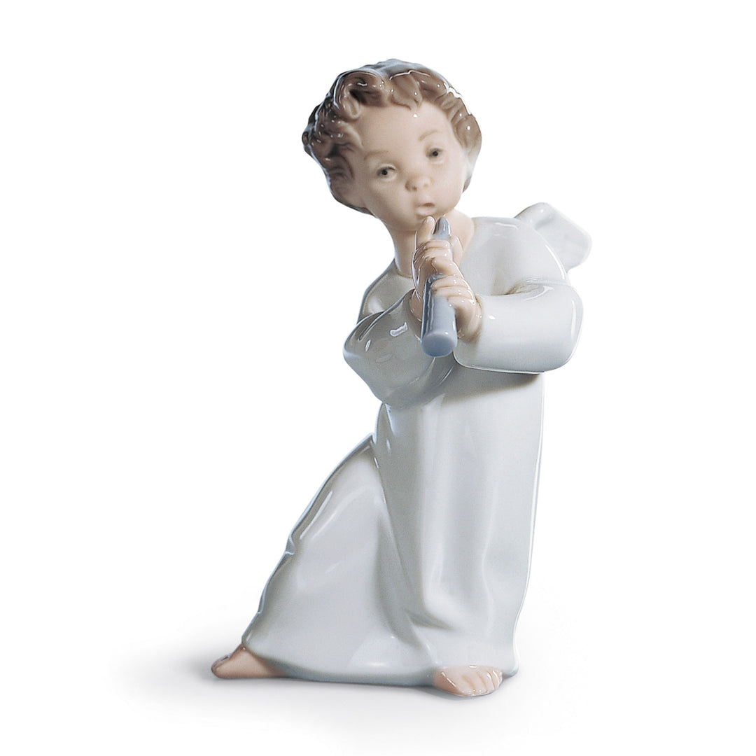 Lladro Angel with Flute Figurine - 01004540