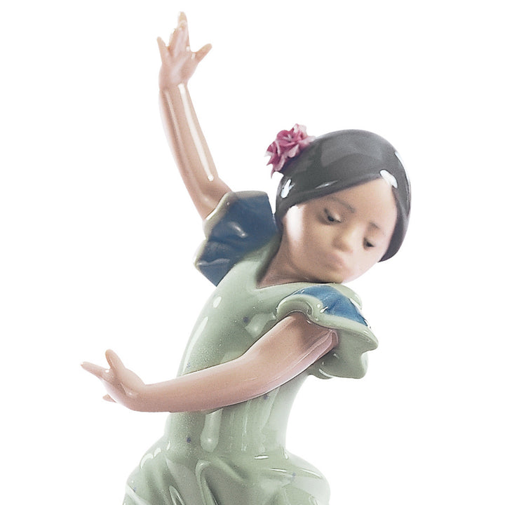 Image 2 Lladro Lolita Flamenco Dancer Girl Figurine. Blue - 01005192