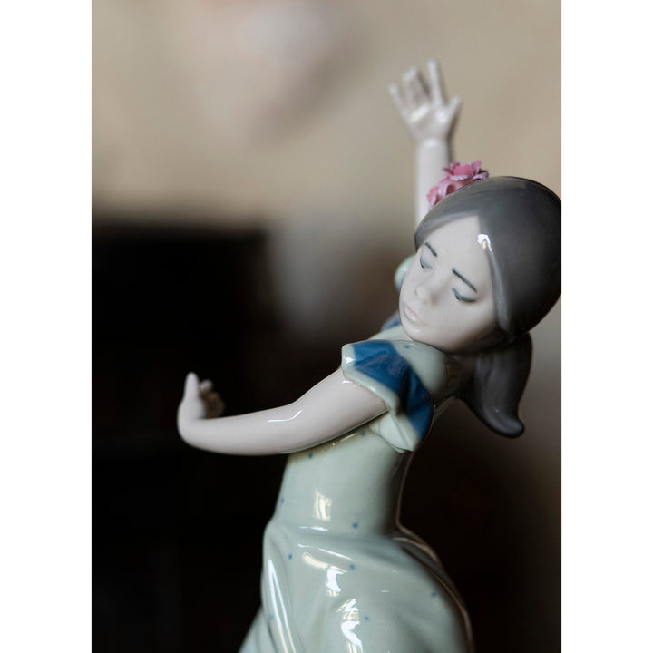 Image 5 Lladro Lolita Flamenco Dancer Girl Figurine. Blue - 01005192
