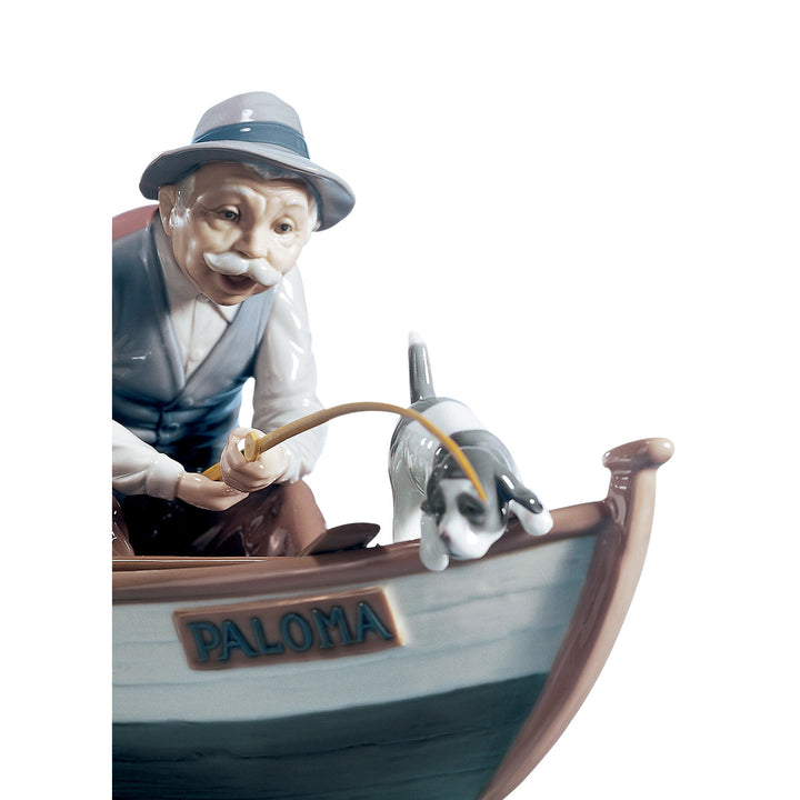 Image 2 Lladro Fishing with Gramps Figurine - 01005215
