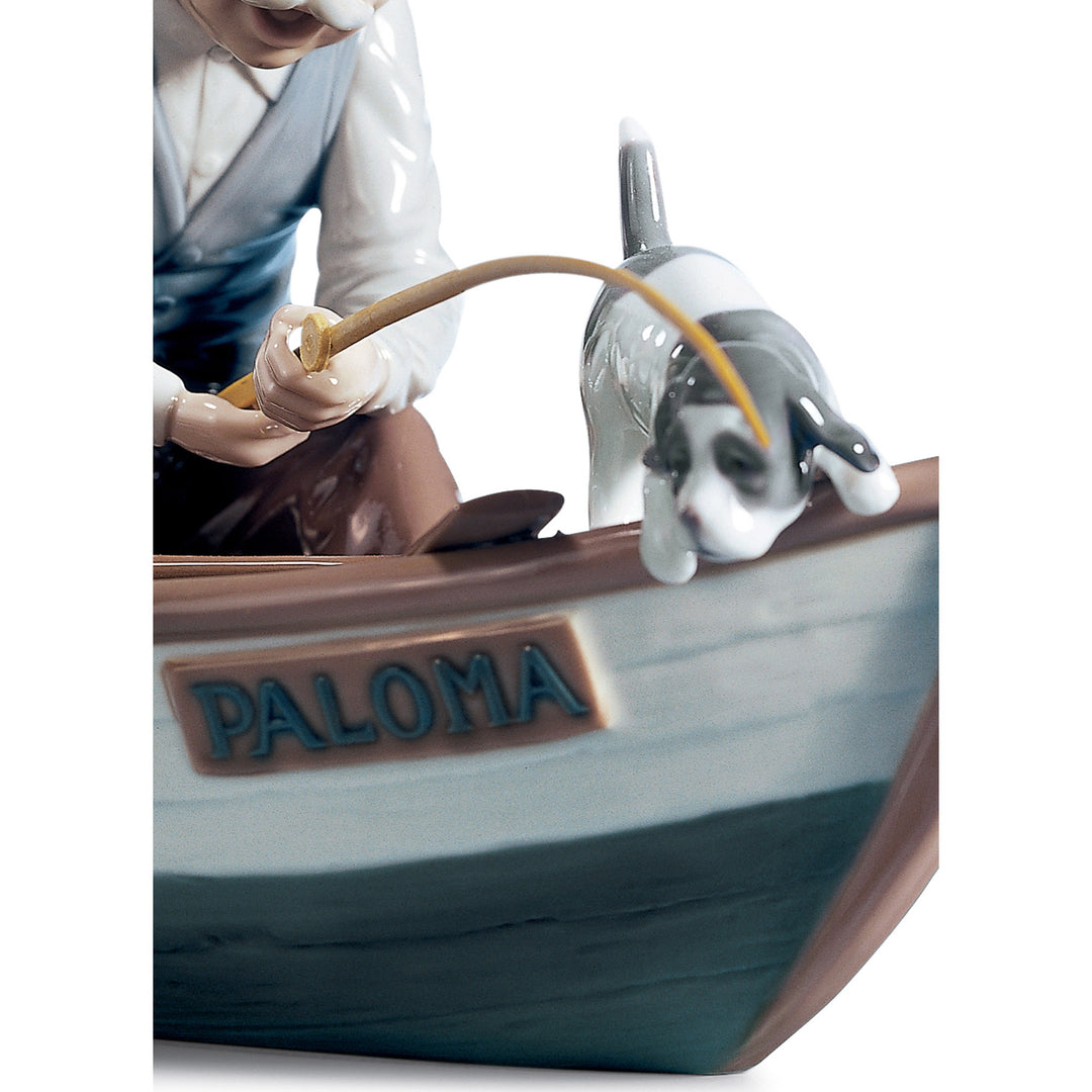 Image 5 Lladro Fishing with Gramps Figurine - 01005215