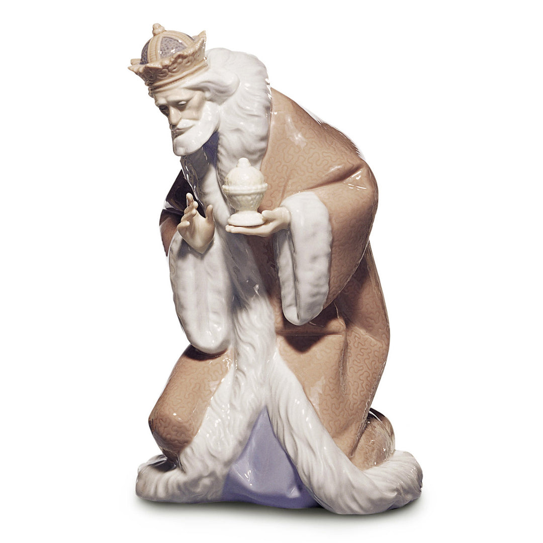 Lladro King Melchior Nativity Figurine-II - 01005479