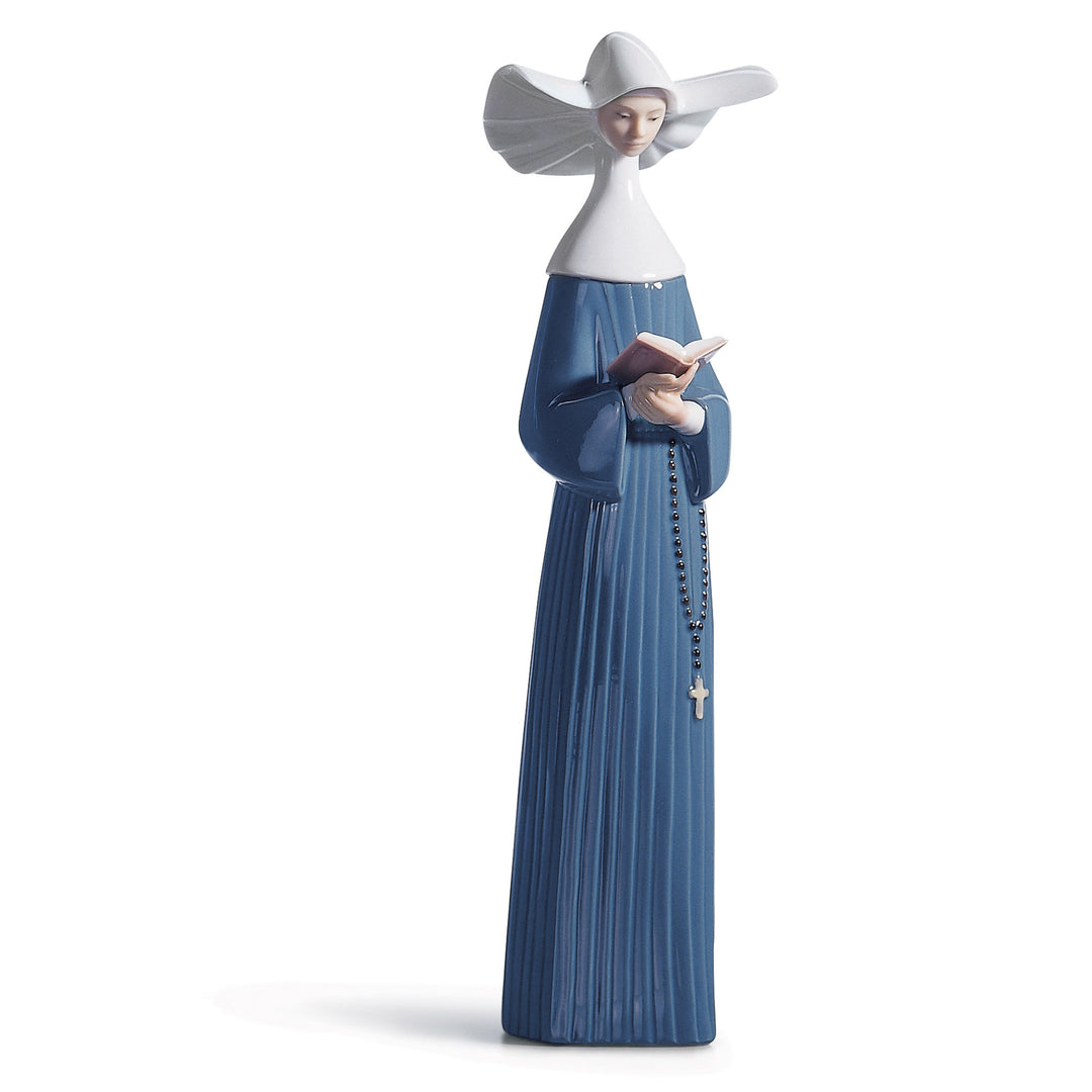Lladro Prayerful Moment Nun Figurine - 01005500