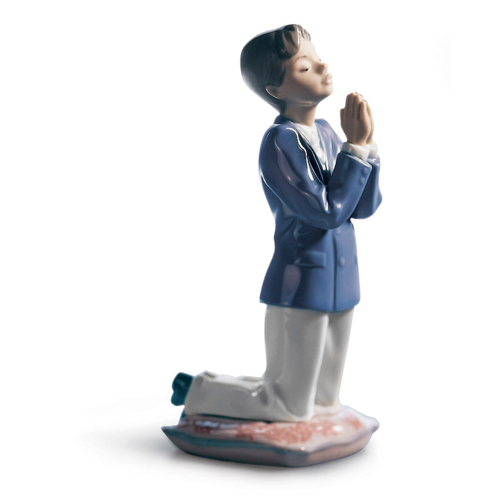 Lladro Communion Prayer Boy Figurine - 01006088
