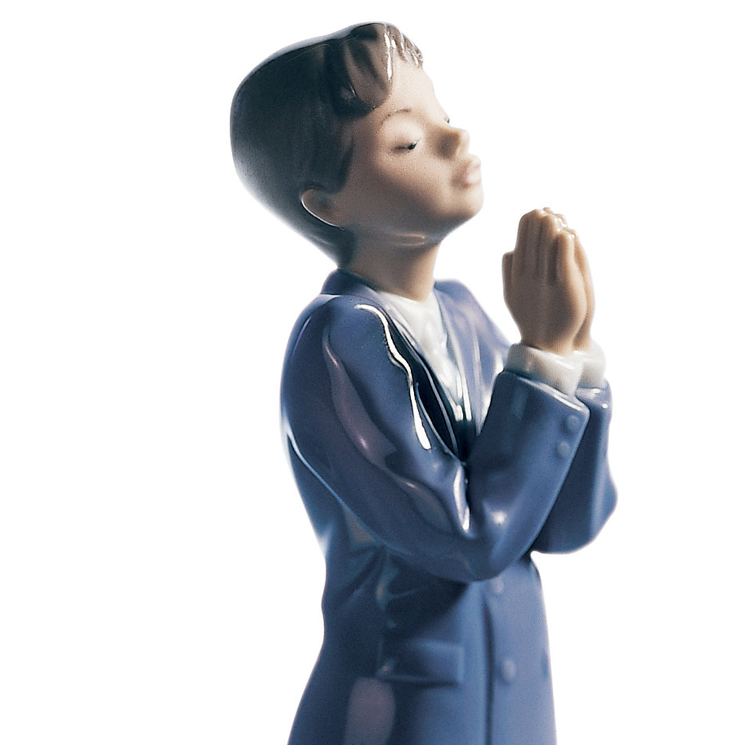 Image 2 Lladro Communion Prayer Boy Figurine - 01006088
