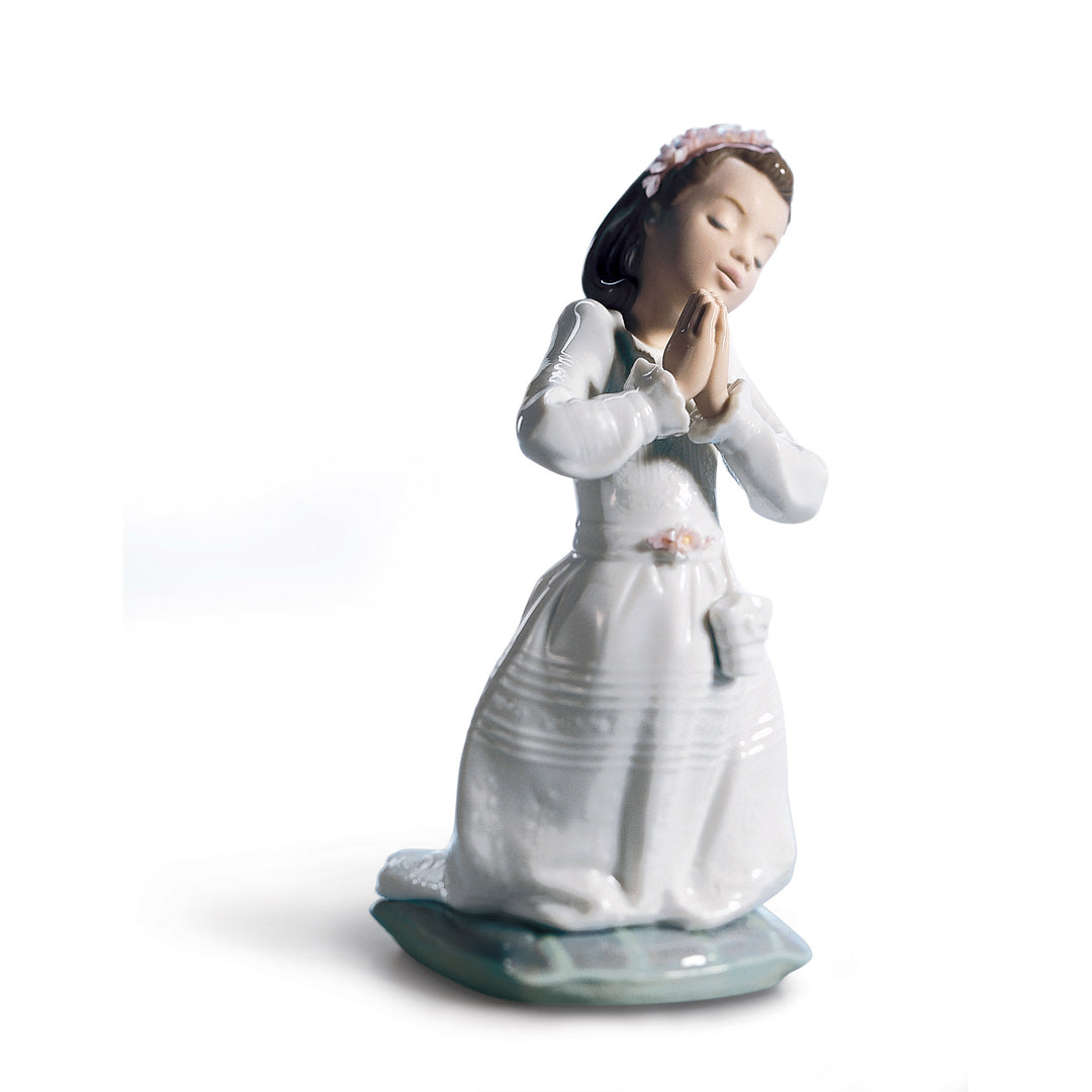Lladro Communion Prayer Girl Figurine - 01006089