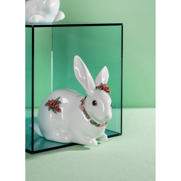 Image 5 Lladro Sitting Bunny with Flowers Figurine - 01006100