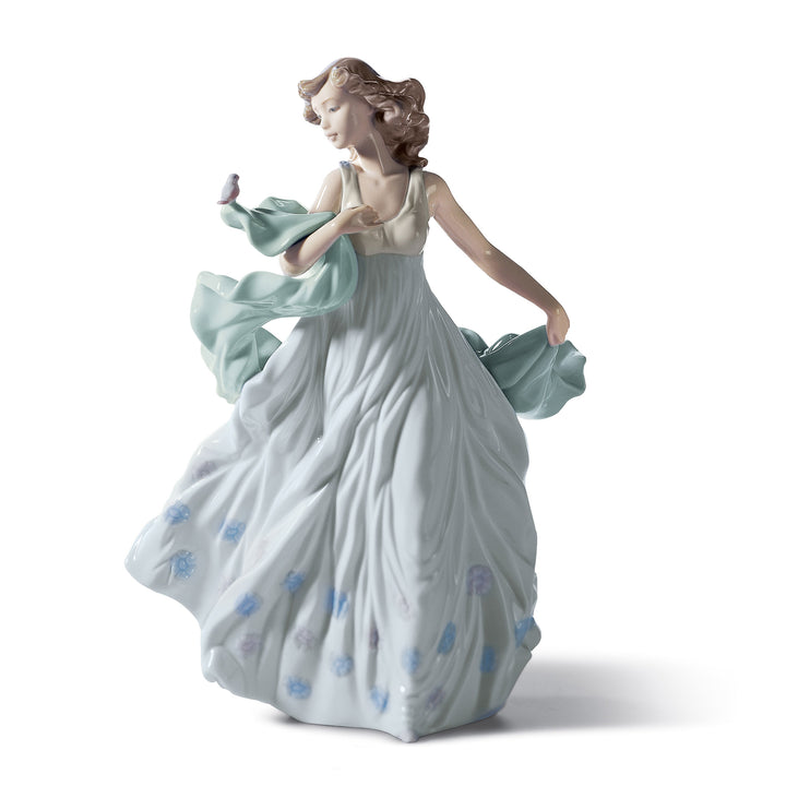 Lladro Summer Serenade Woman Figurine - 01006193