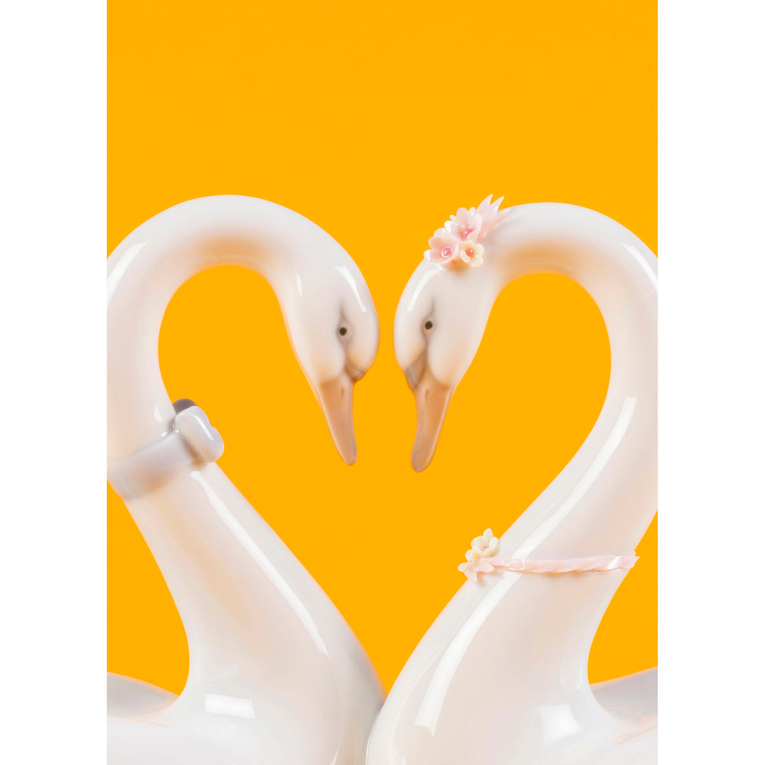 Image 6 Lladro Endless Love Swans Figurine - 01006585