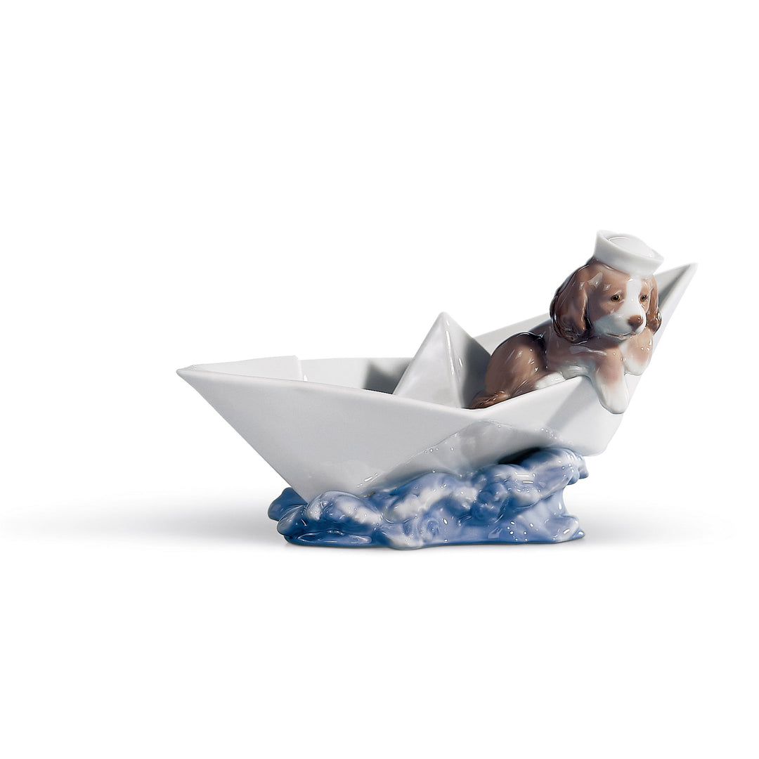 Lladro Little Stowaway Dog Figurine - 01006642