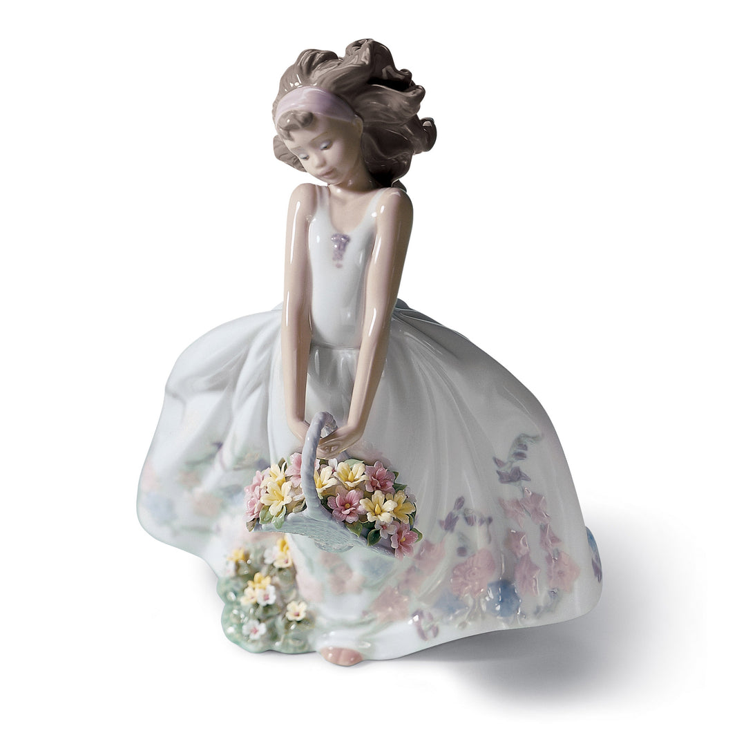 Lladro Wild Flowers Girl Figurine - 01006647