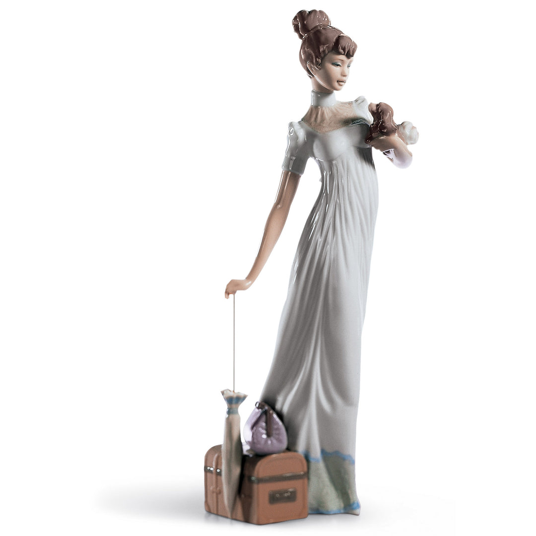 Lladro Traveling Companions Woman Figurine - 01006753