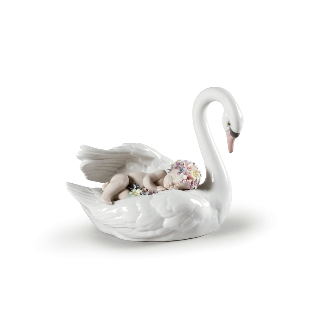Lladro Drifting through Dreamland Swan Figurine - 01006758