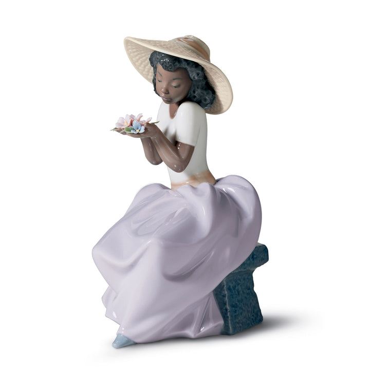 Lladro Sweet Fragrance Girl Figurine - 01006822