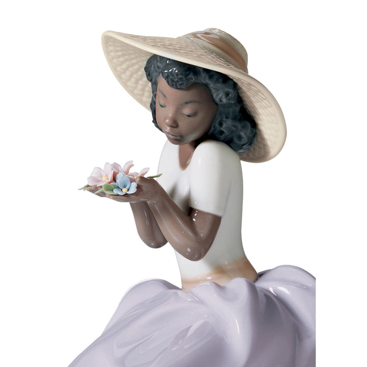 Image 2 Lladro Sweet Fragrance Girl Figurine - 01006822