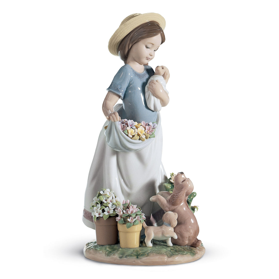 Lladro A Romp in The Garden Girl Figurine Type 626 - 01006907