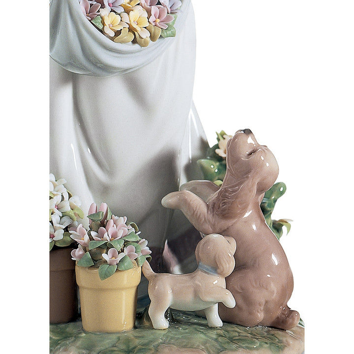Image 2 Lladro A Romp in The Garden Girl Figurine Type 626 - 01006907