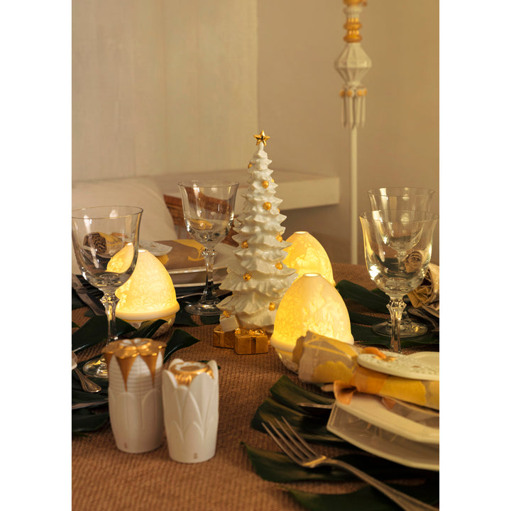 Image 2 Lladro O Christmas Tree Figurine. Golden Lustre - 01007089