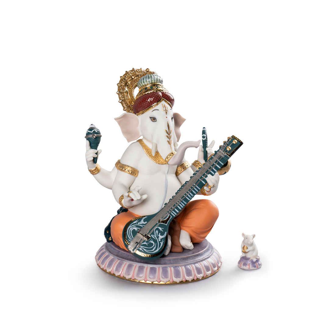 Image 2 Lladro Veena Ganesha Figurine. Limited Edition - 01007181