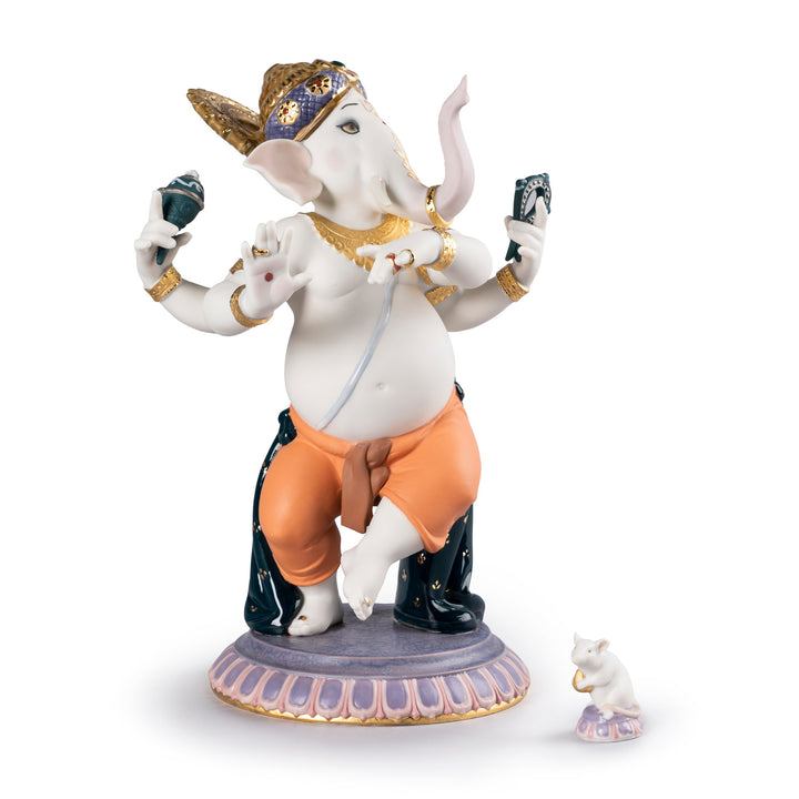 Lladro Dancing Ganesha Figurine. Limited Edition - 01007183