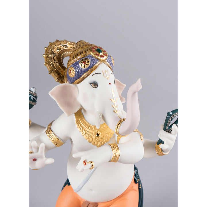 Image 4 Lladro Dancing Ganesha Figurine. Limited Edition - 01007183