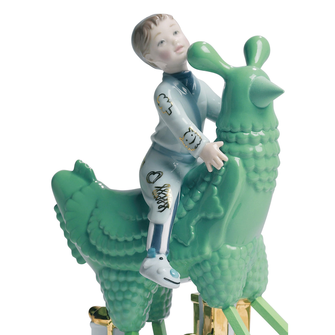 Image 2 Lladro The Rocking Chicken Ride Figurine. By Jaime Hayon - 01007256