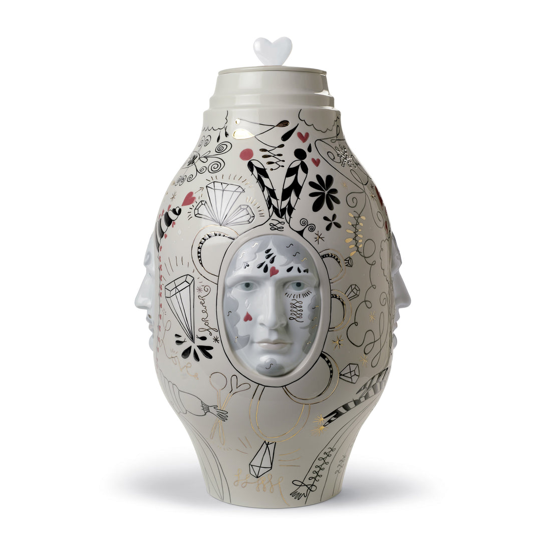 Lladro Medium Conversation Vase. Limited Edition - 01007596