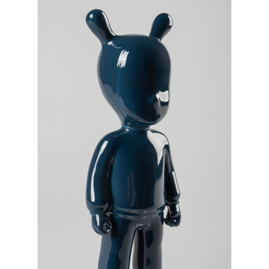 Image 4 Lladro The Dark Blue Guest Figurine. Small Model - 01007750